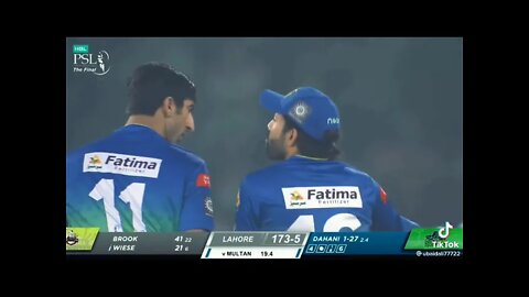 Brook and shahnawaz dhani cricket match psl 7