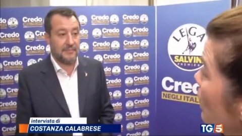 Mateo Salvini ha rilasciato un'intervista oggi 14-09-2022 al TGS