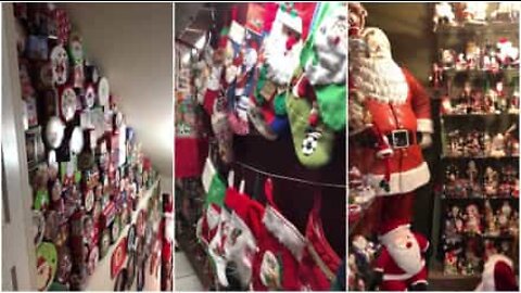 Mad about Santa: man has 4000 piece collection