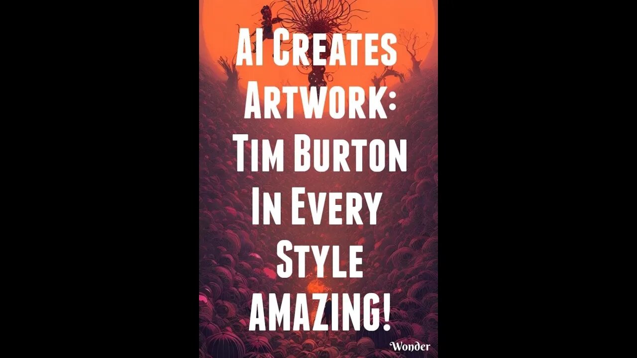 AI Creates Artwork: Tim Burton in Different Styles