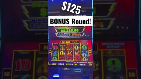 Tiki Fire $125 Bonus Round! Wowowowow! #shorts