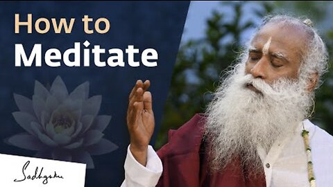 Beginners Guide to Meditation: How to Meditate by Sadhguru