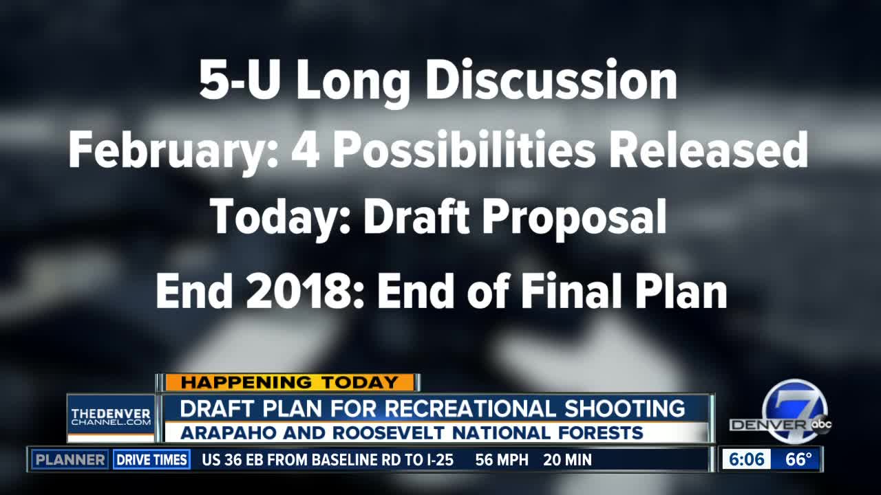 Draft proposal released Thursday on recreational shooting in Arapaho, Roosevelt National Forests