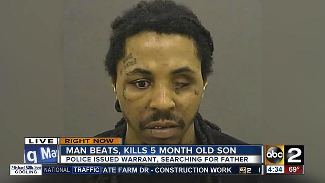 Police looking for father charged with murdering infant son