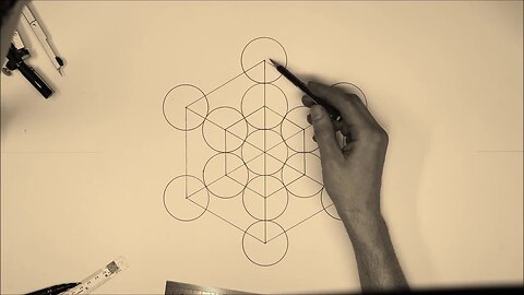 Sacred Geometry, Metatron's cube, Drawing