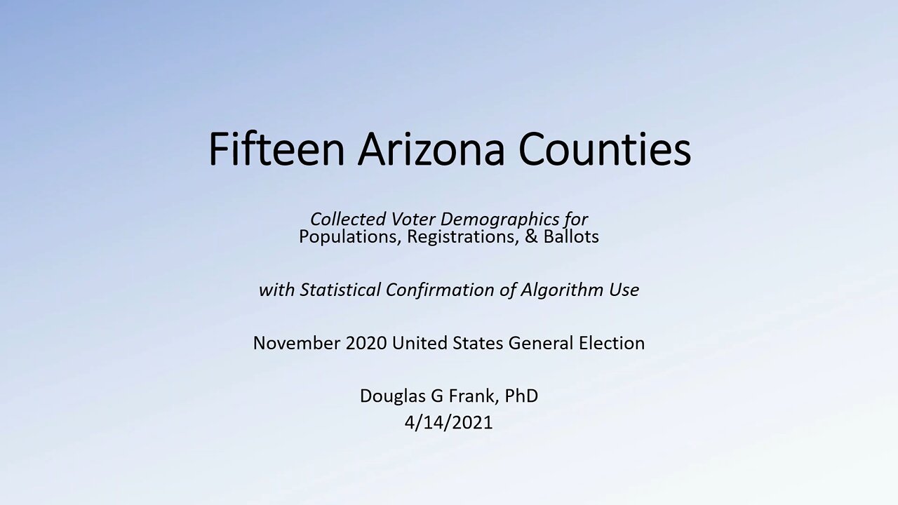 Arizona Report Slides, April 2021 DGF