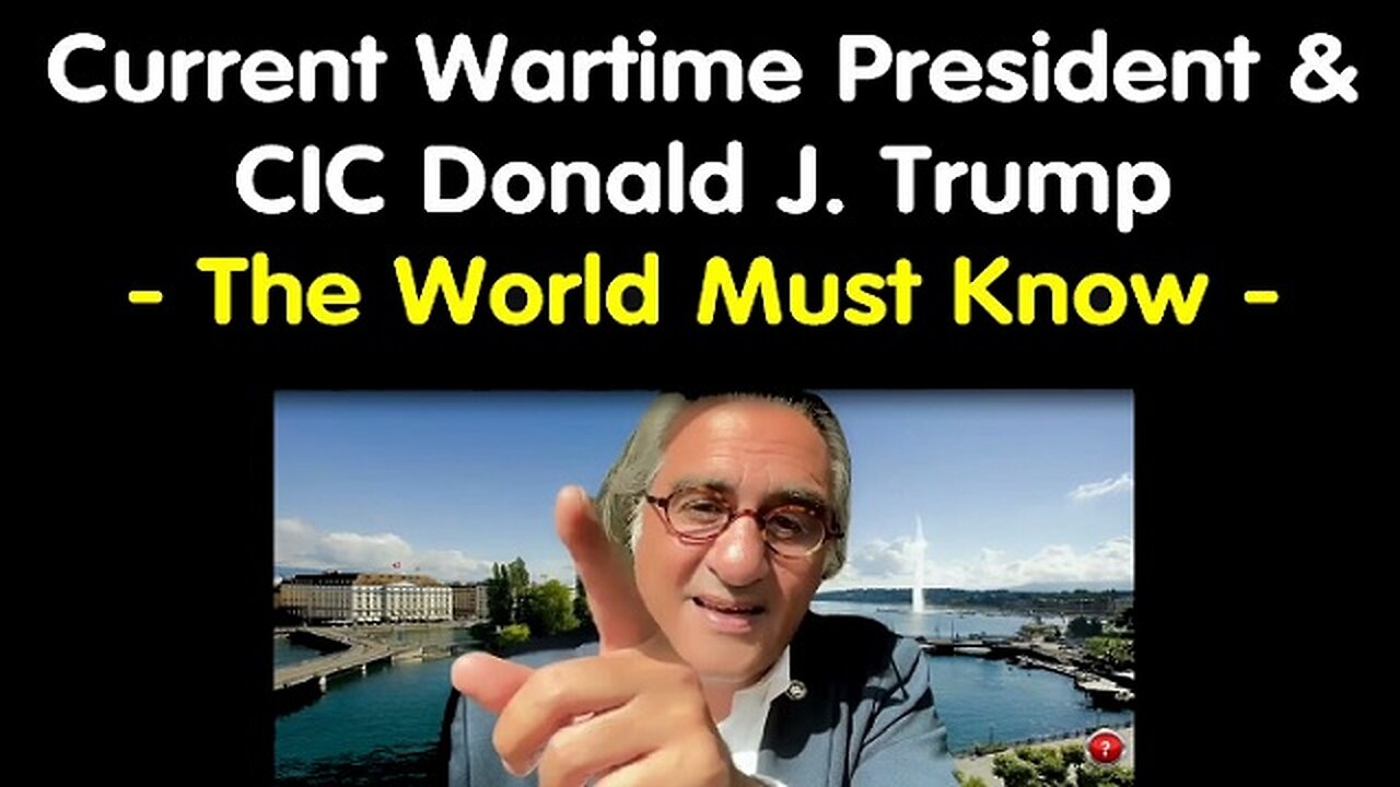 Pascal Najadi: Spills the Beans! About the Current Wartime President & CIC Donald J. Trump