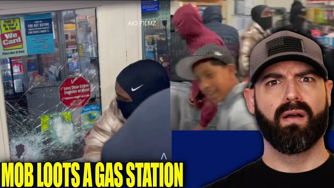 Shocking Video Shows Mob Looting Gas Station in Compton