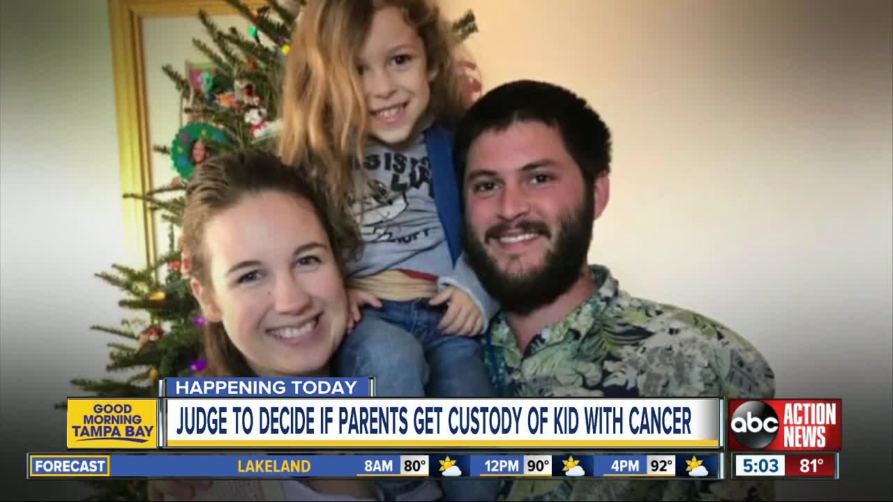 Judge to decide if parents get custody of kid with cancer