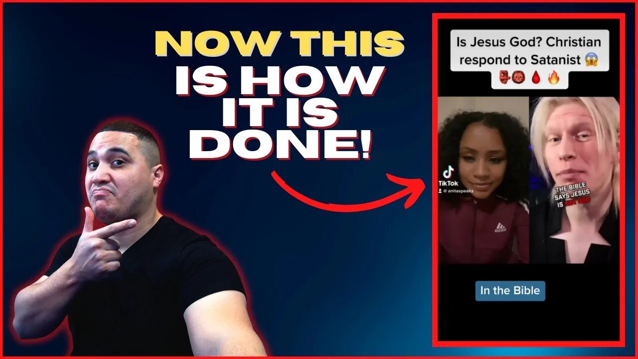 TikTok Christian has PERFECT response to Satanist! | CLAP BACK!