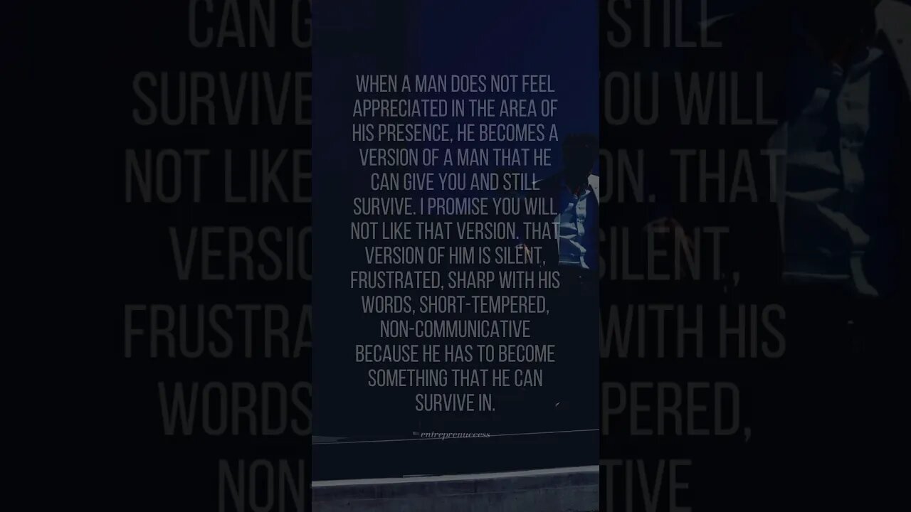 When a man does not #AppreciationMatters #Relationship #EmotionalConnection #UnderstandingMen