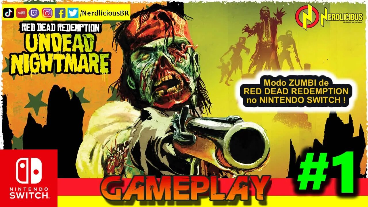 🎮 GAMEPLAY! Modo ZUMBI de RED DEAD REDEMPTION no Nintendo Switch tá INSANO! Confira nossa Gameplay!