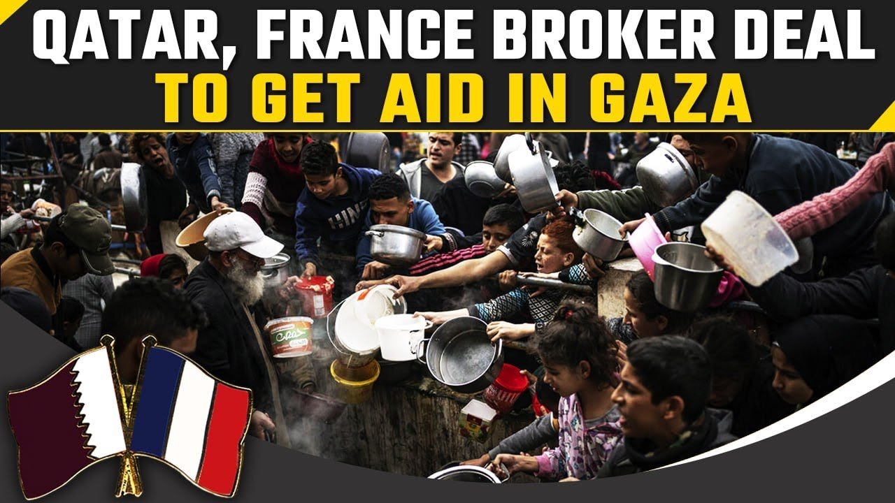 ''Qatar, France broker deal to get aid, medication to civilians, hostages in Gaza.