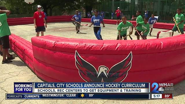 Capitals helping Baltimore Schools teach hockey