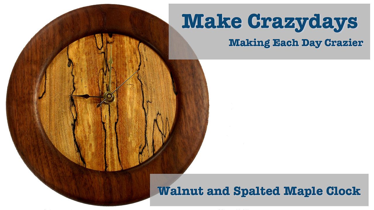 Walnut and Spalted Maple Clock