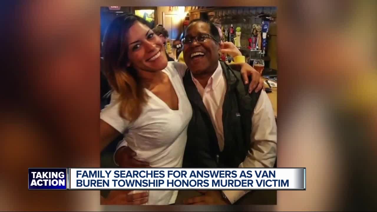 Family searches for answers as Van Buren Township honors murder victim
