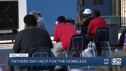 Chaplain gives message to homeless community on Father's Day