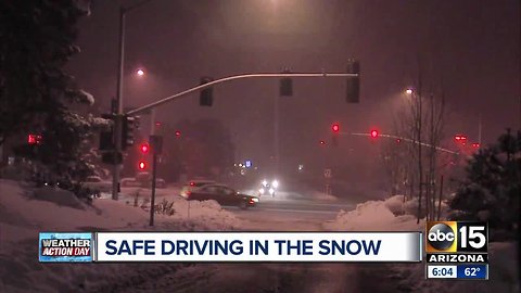 Safe driving tips in the snow