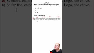 Teste ANPAD Raciocínio Lógico - Exemplo #shorts