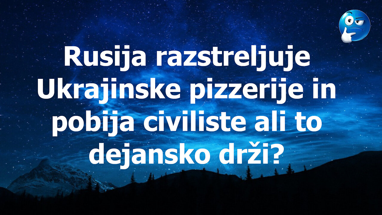Rusi naj bi razstrelili Ukrajinsko pizerijo , a to drži?