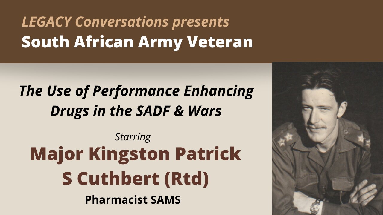 SAMS- Major Kingston Patrick S Cuthbert (Pharmacist) - Performance Enhancing Drugs in the Military