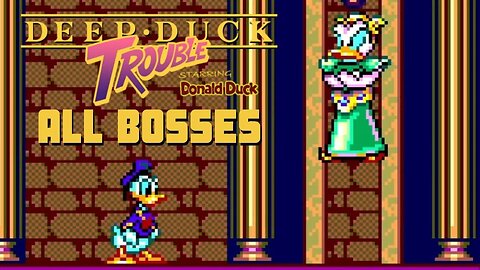 Donald Duck: Deep Duck Trouble | ALL BOSSES [No Damage] + Ending | Sega Master System