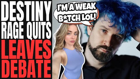 Woke Streamer Destiny RAGE QUITS DEBATE | Rob Noerr DESTROYS Creator Causing A MASSIVE MELT DOWN