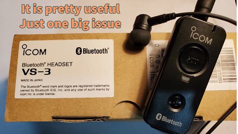 ICOM VS-3 Bluetooth Headset with the IC-705