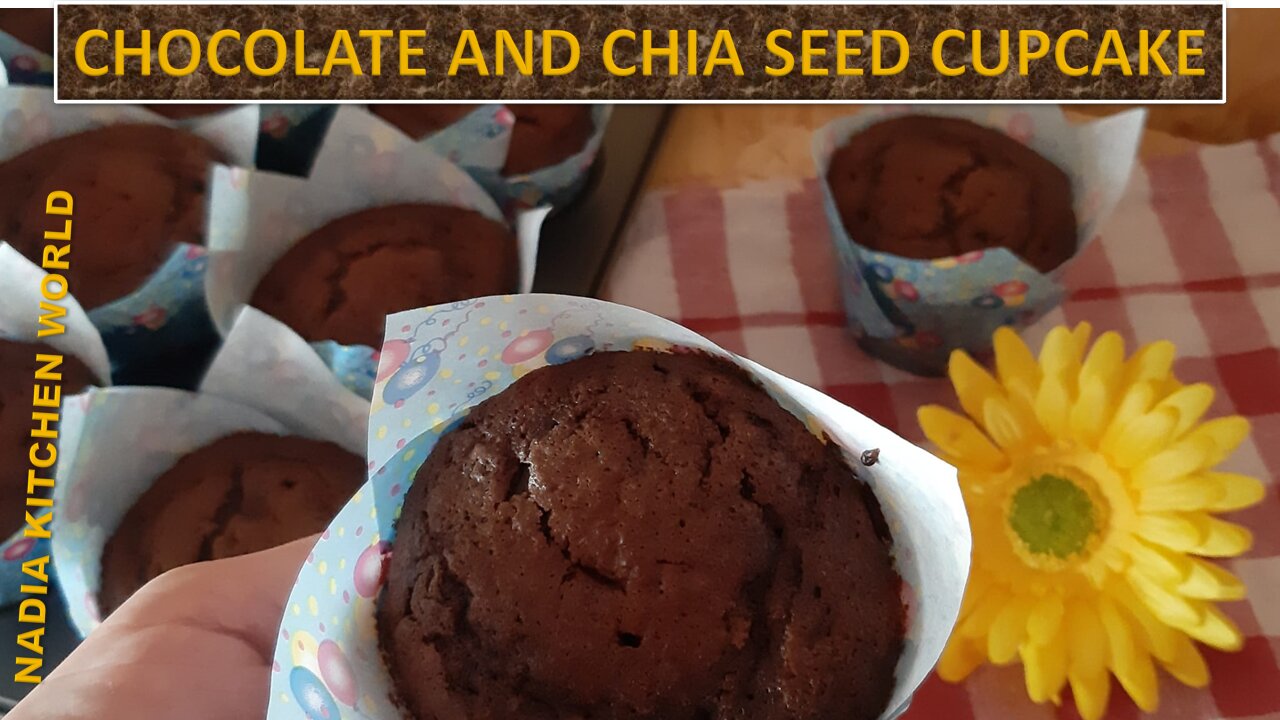 HOW TO MAKE HOME-MADE CHOCOLATE CUPCAKE WITH CHIA