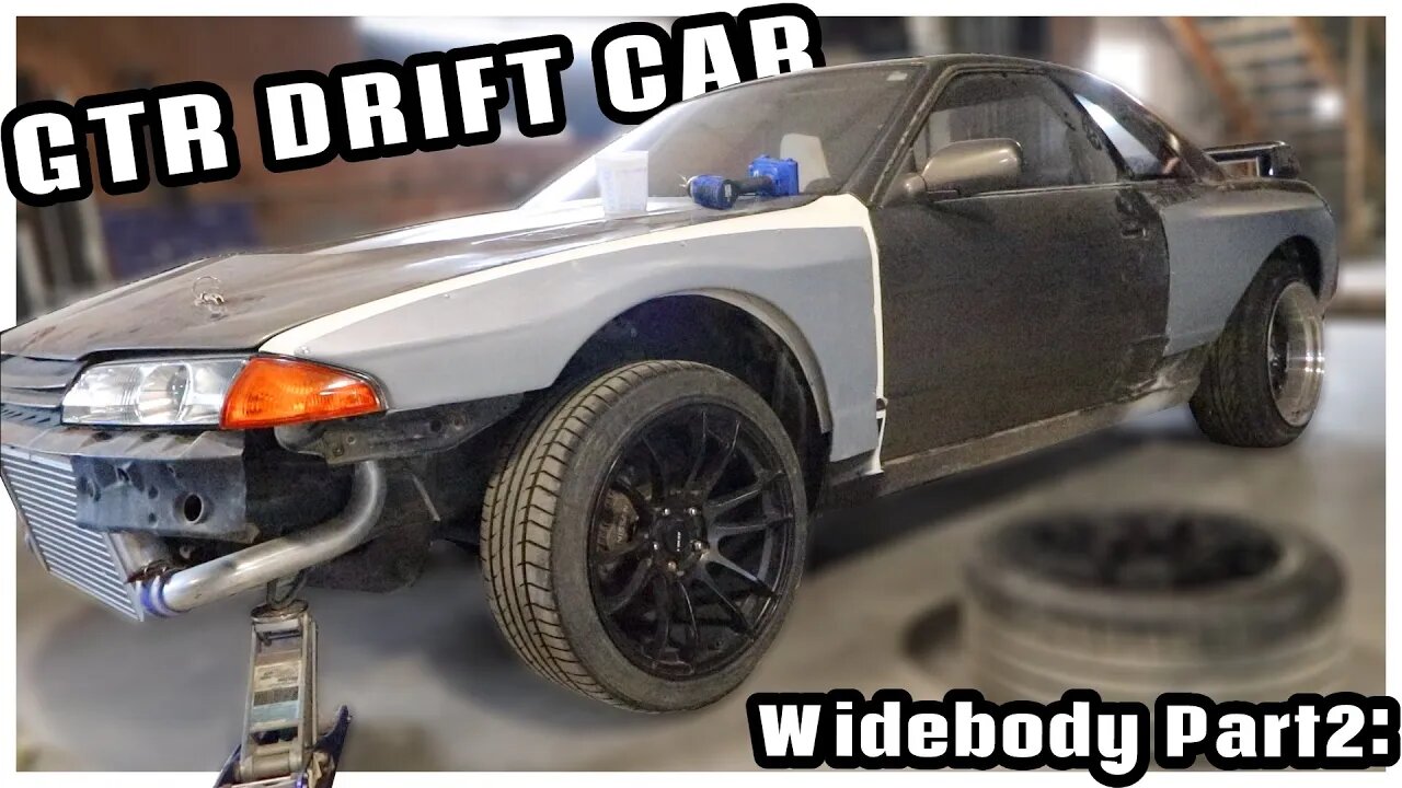 Widebody GTR Drift Car Part 2 | Test Fitting Wheels for SCIENCE!