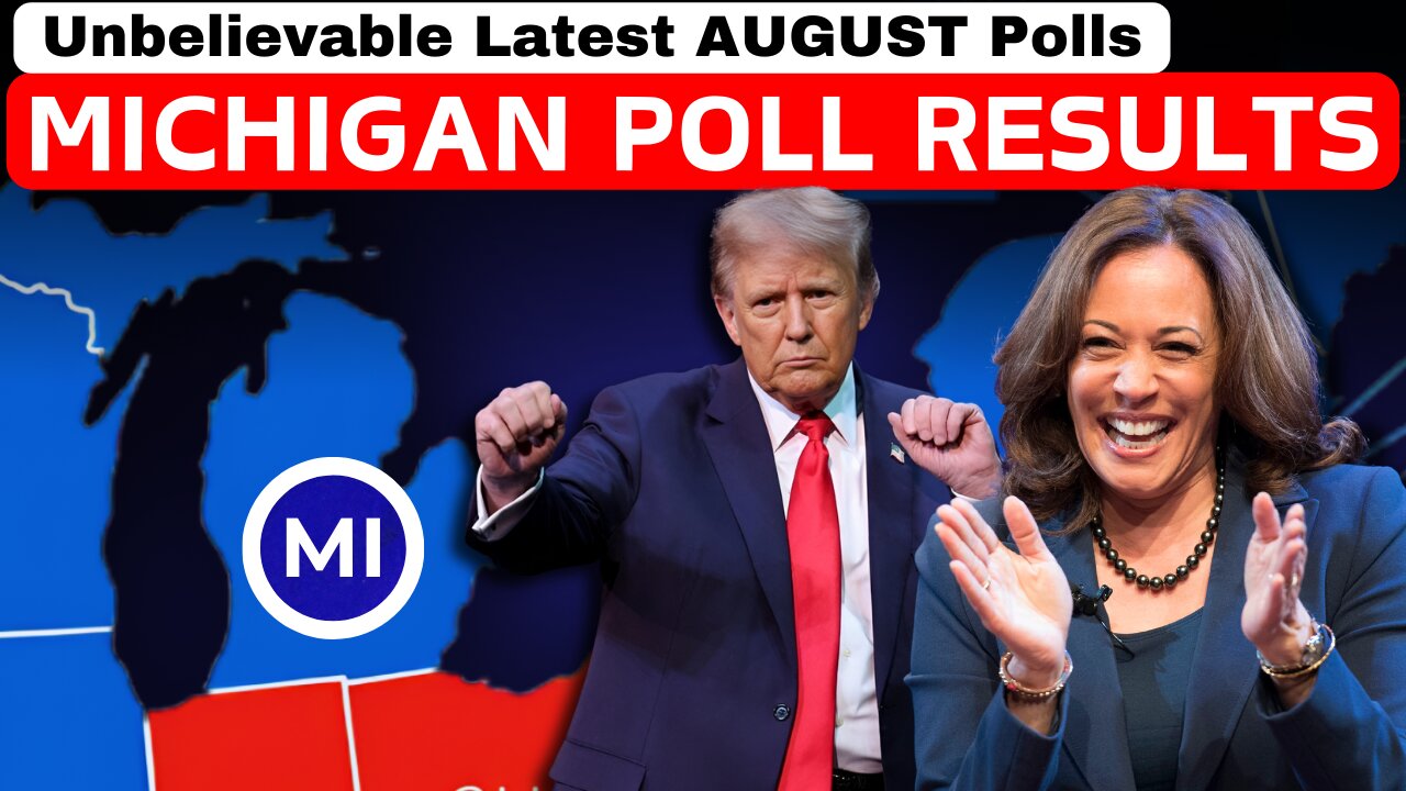 Latest Michigan Poll Results Of August | Donald Trump vs Kamala Harris | 2024 US Election