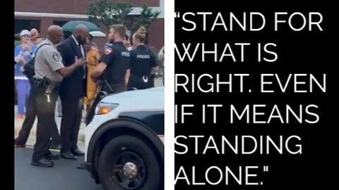 Pastor John Amanchukwu - cuffed, escorted out of school board meeting for standing for our children