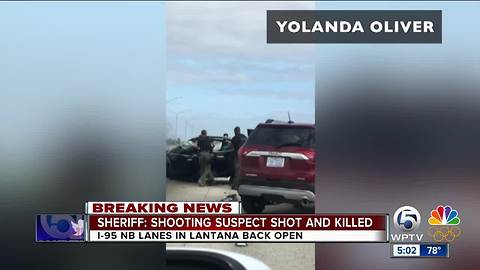 2 dead; deputy-involved shooting shut 95 in Lantana much of the day