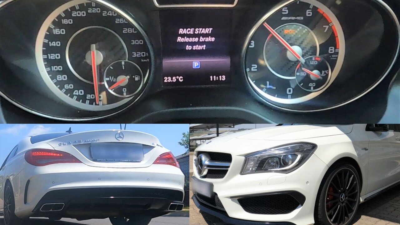 0 - 100 km/h. Launch Control Test - Mercedes-Benz AMG CLA 45 4Matic