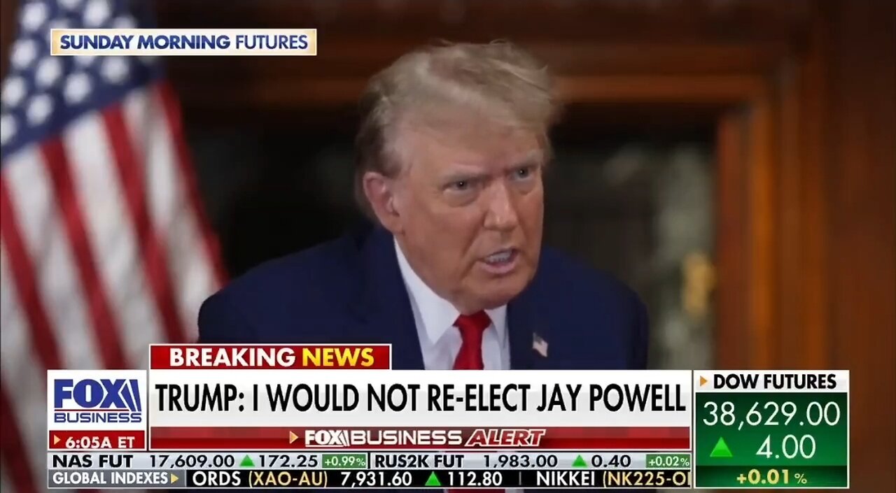 Trump: Fed Chair Will Lower Rates To Help Democrats