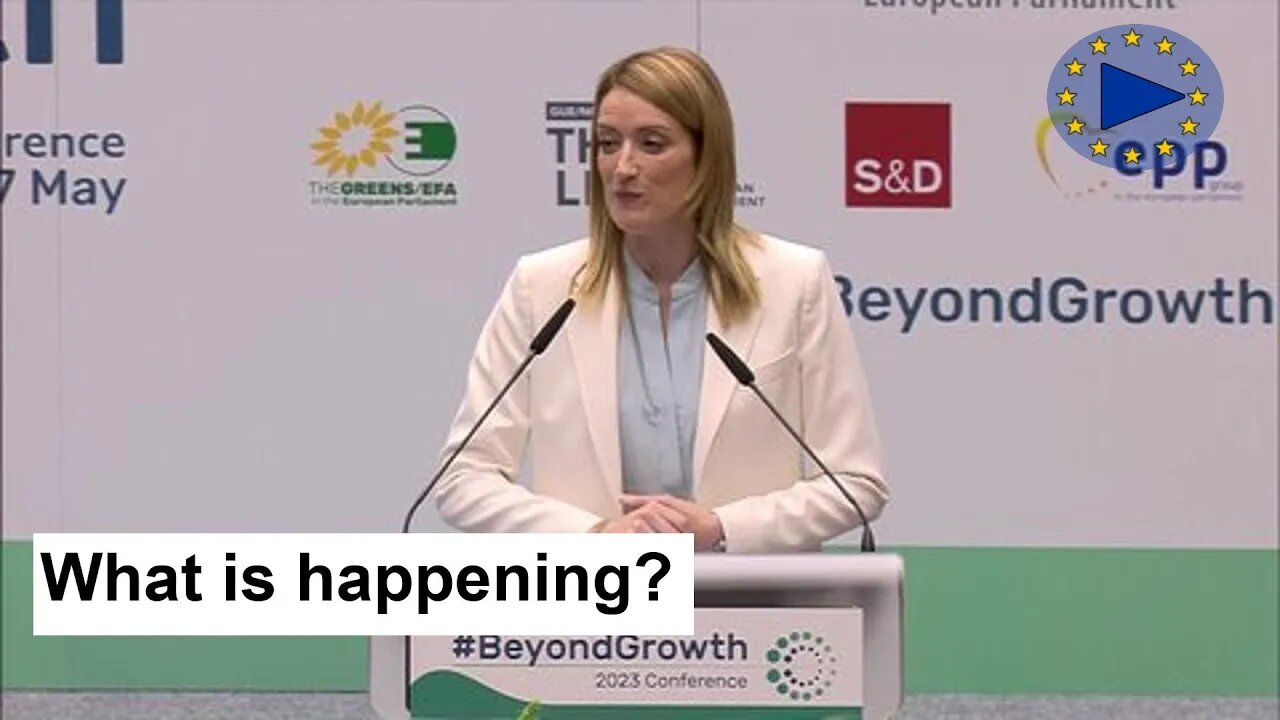 Roberta Metsola's Intro to Beyond Growth 2023 Conference | Brussels