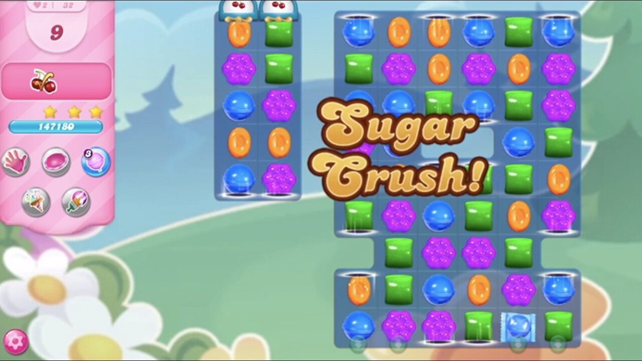 Candy Crush Saga | Level 32 | NO BOOSTERS | 3 STARS | PASSED ON FIRST TRY! | 447560 🦄