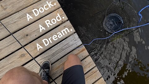 Fishing for Sunfish with Rod from Dock 2