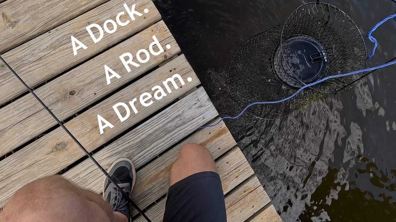 Fishing for Sunfish with Rod from Dock 2