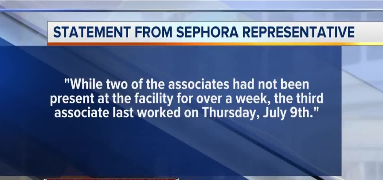 3 workers at Sephora facility text positive for COVID-19