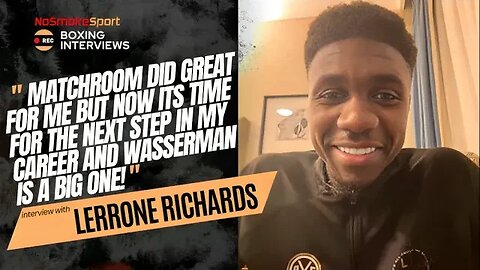 Lerrone Richards Discusses Friday Nights Fight Against Mickey Ellison And New Wasserman Deal!