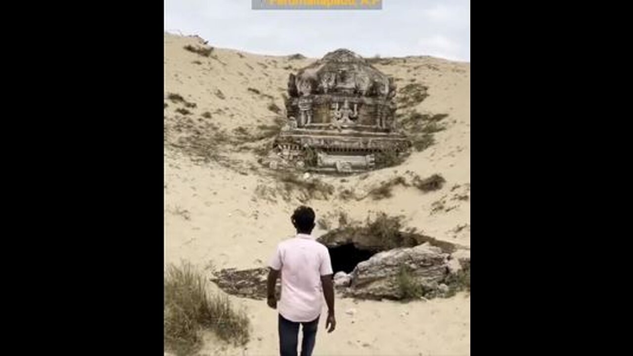 Hindu Temple Buried In Sand