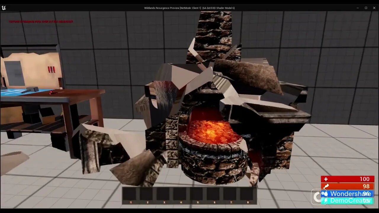 Showing new items forge, and advance, crafting bench and cooking pot 