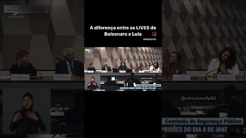 A diferença entre as LIVES de Bolsonaro e Lula