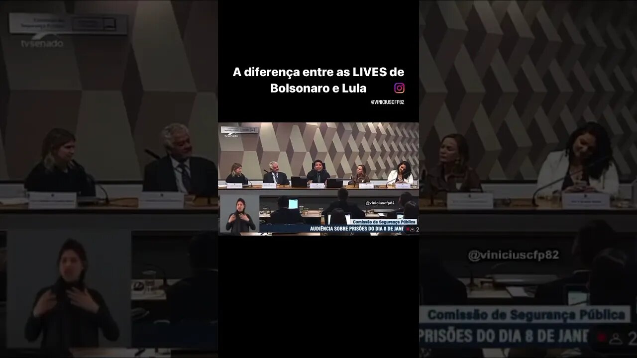 A diferença entre as LIVES de Bolsonaro e Lula