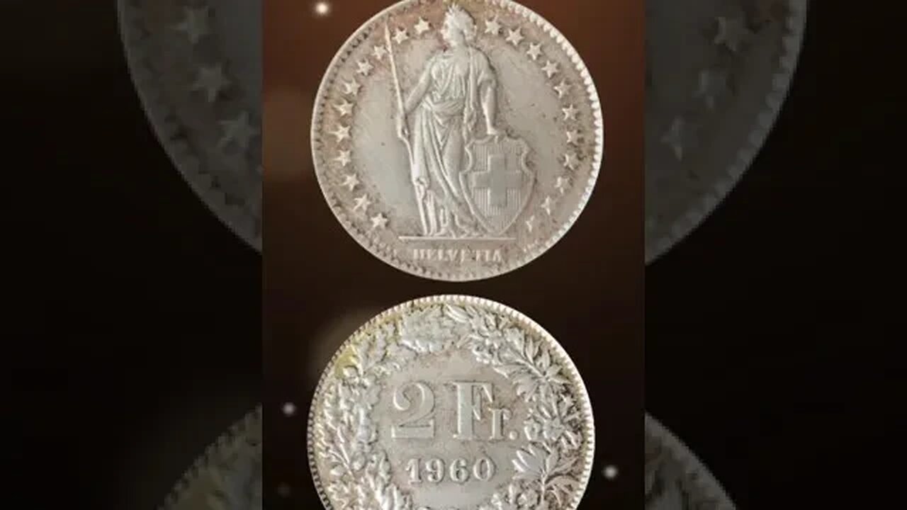 Switzerland 2 Francs 1960. #shorts #viral #coinnotesz