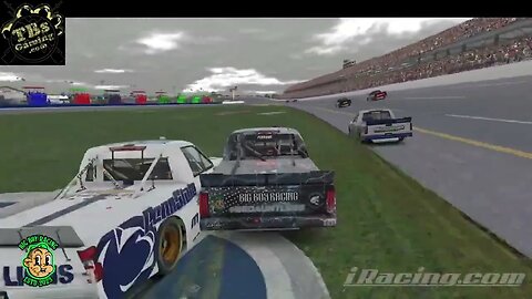 Almost Made in the @dauntlesstea Toyota Tundra #iraing #simracing #crashes #nascar #bedauntless