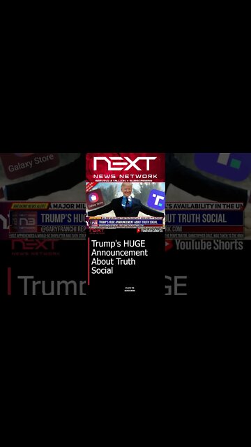 Trump's HUGE Announcement About Truth Social #shorts
