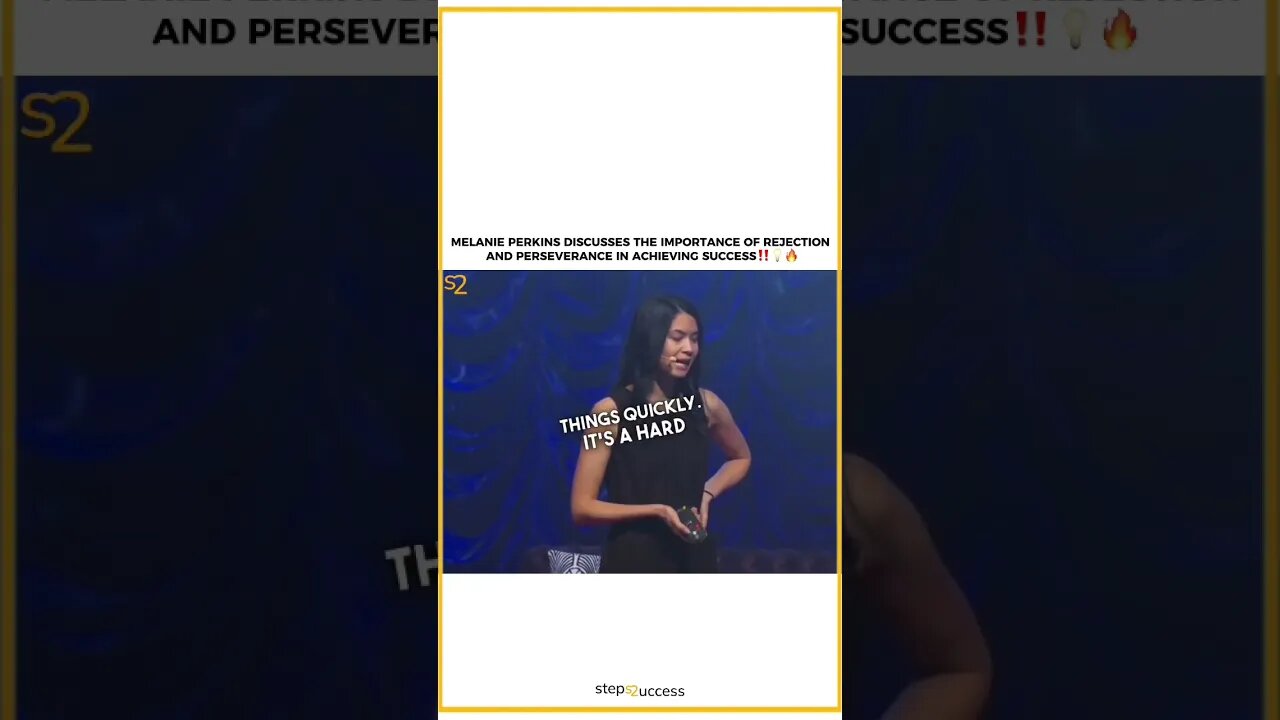 Stop Comparing Your Self, it only slows you down #shorts #melanieperkins #canva