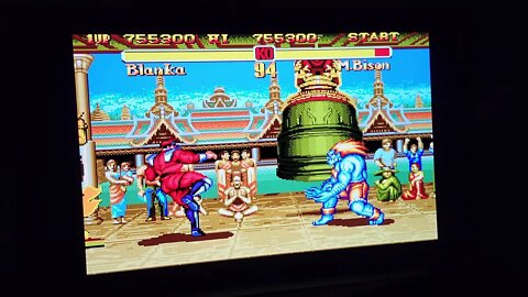 SEGA Genesis Mini 2 Super Street Fighter II: The New Challengers on LG 55 Class C1 Series 4K OLED